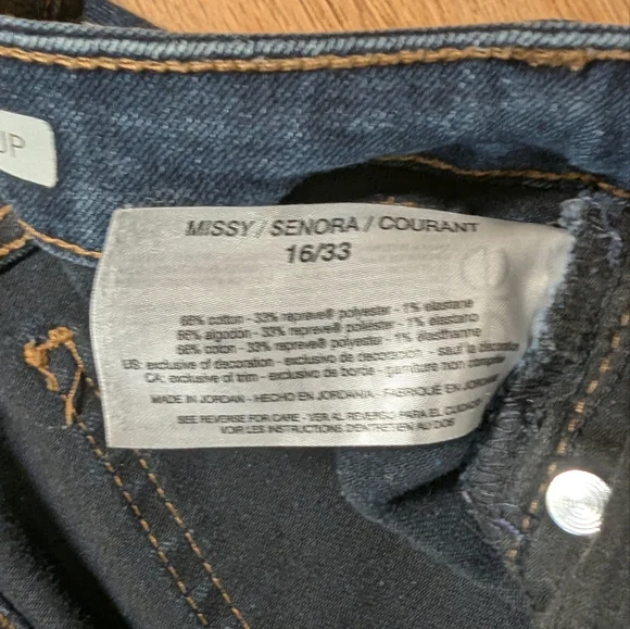 🌟 Vintage America Straight-Up Jeans | Size 16/33 | Timeless Dark Wash Classic - Picture 5 of 10